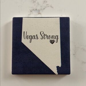 Vegas Strong coaster - Navy and White